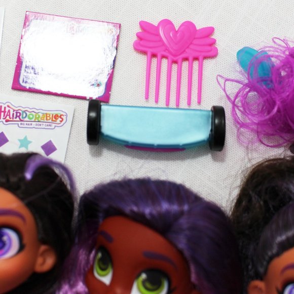 Lot of 4 HAIRDORABLES Dolls by JUST PLAY Skylar Kali Random Accessories Bundle - Picture 9 of 12